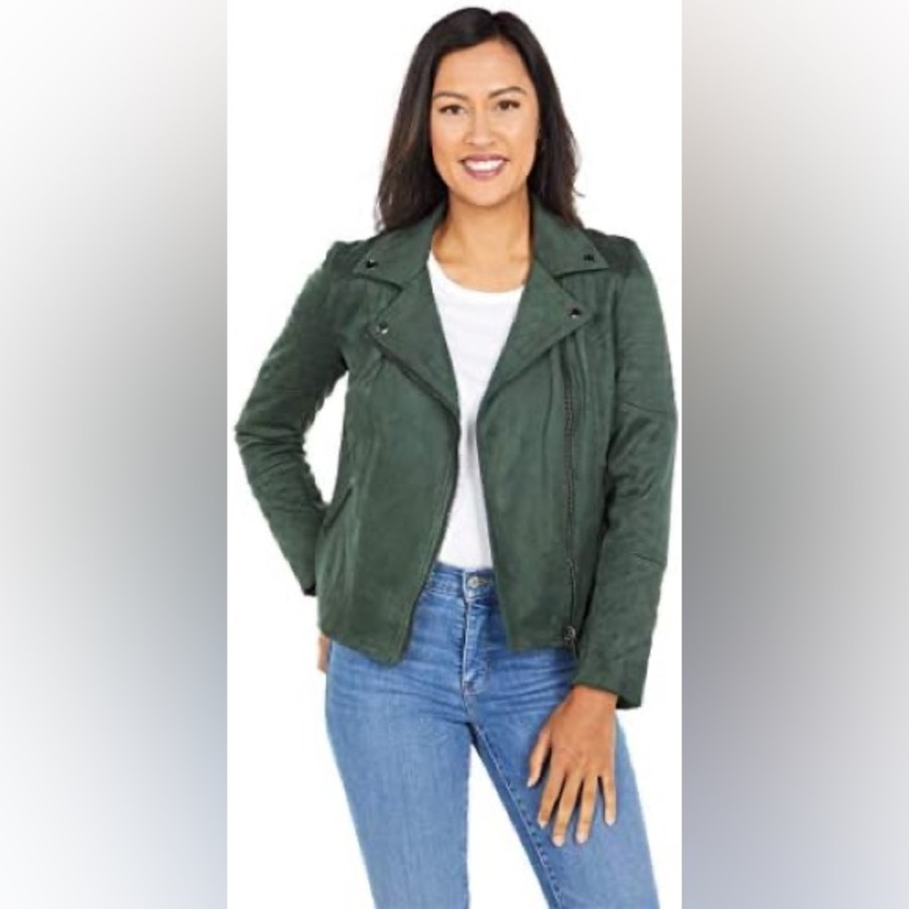 NWT Kut from the Kloth Emma Faux Suede Moto Jacket